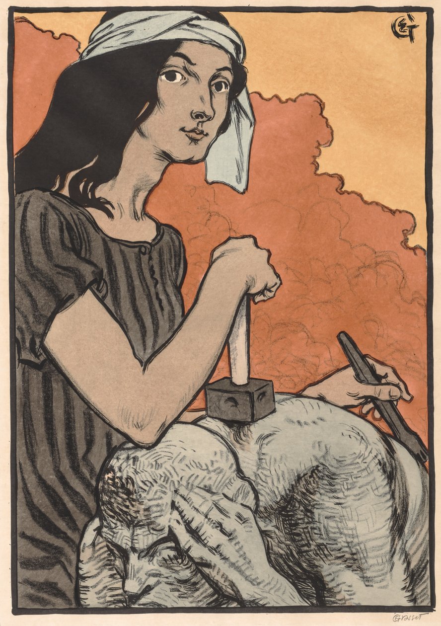 彫刻家、1897年。 作： ユージーン・グラセット