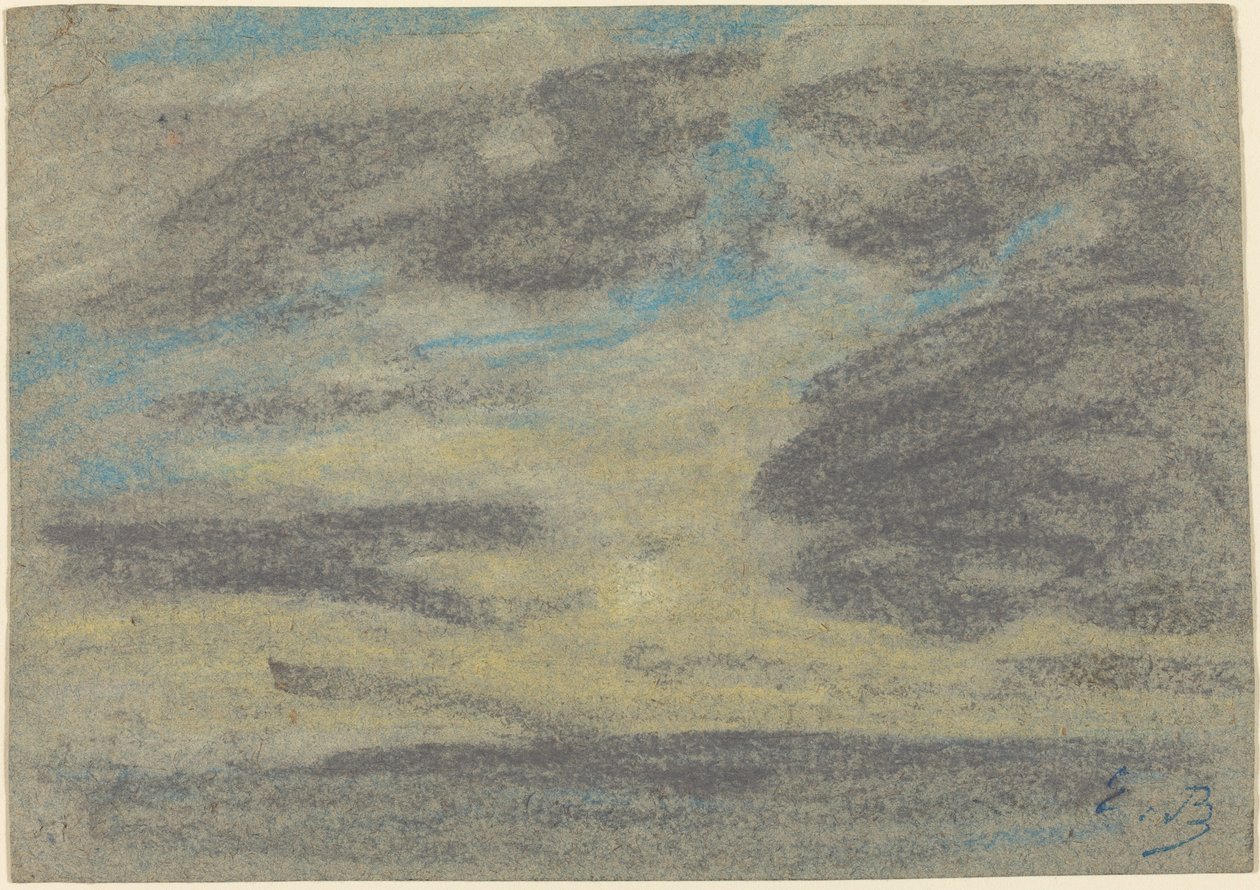 海の上の雲、18601865。 作： ユージン・ルイ・ブーダン