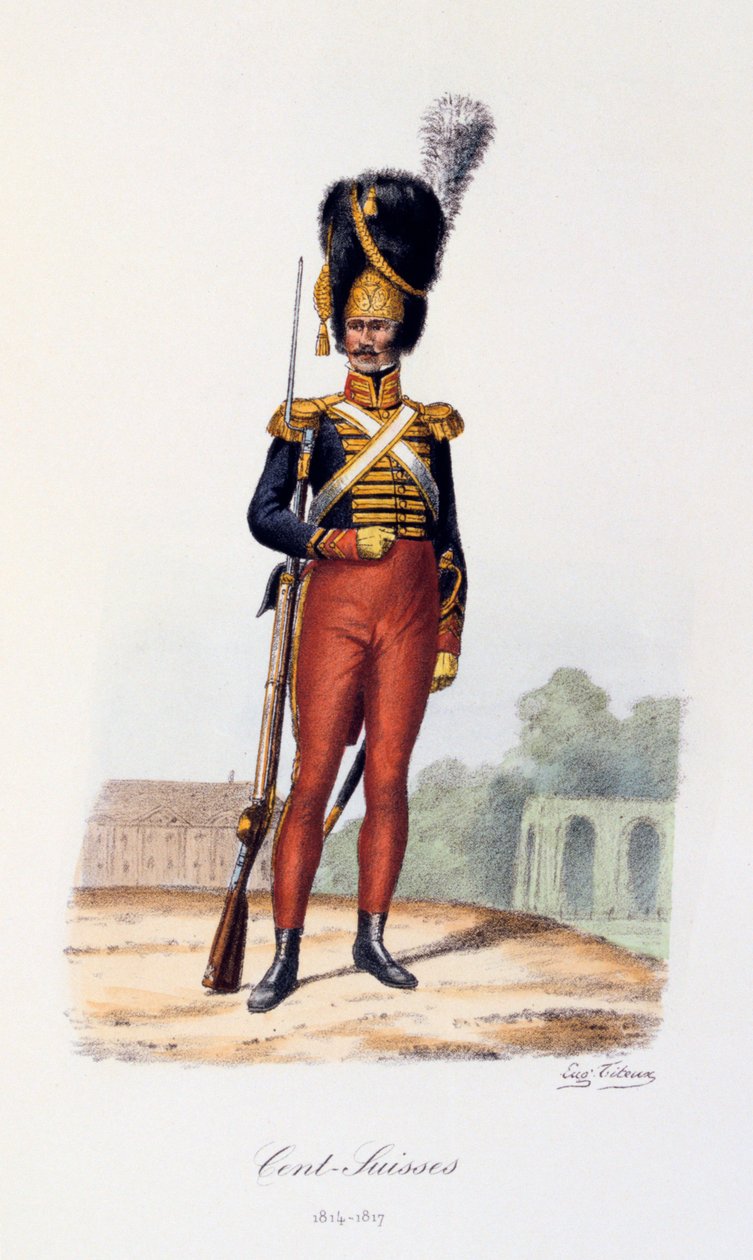 Cent-Suisses、1814-17 作： ユージン・ティトー