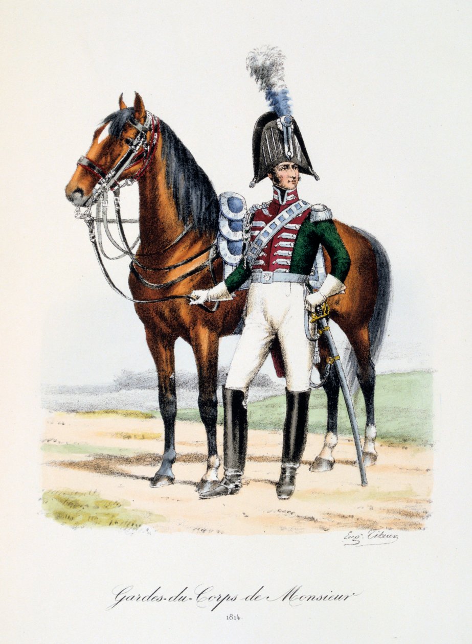 Guards-du-Corps de Monsieur、1814 作： ユージン・ティトー