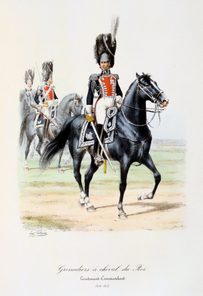 グレナディエ、シュヴァルデュロワ中尉、1814年〜15年 作： ユージン・ティトー