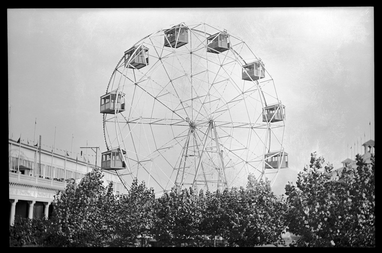 1910年、コニーアイランドの観覧車（硝酸塩陰性） 作： ユージーンウェムリンガー