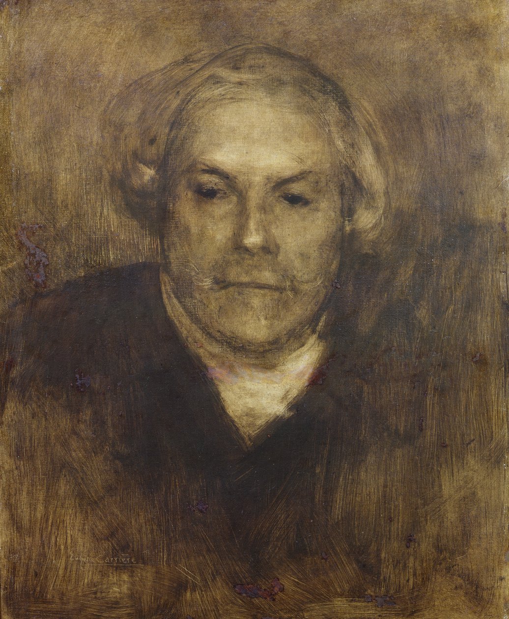 エドモンド・ド・ゴンクール（1822-96）1892年頃 作： EugèneCarrière