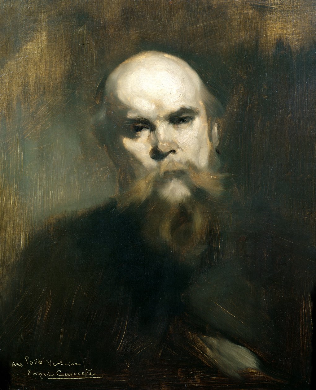 ポール・ヴェルレーヌの肖像（1844-96）1890 作： EugèneCarrière