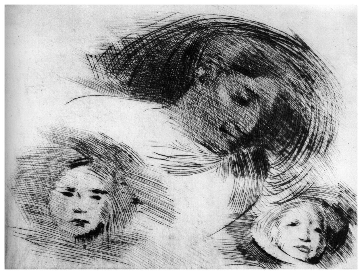大まかなスケッチ、c1870-1905 1924 作： EugèneCarrière