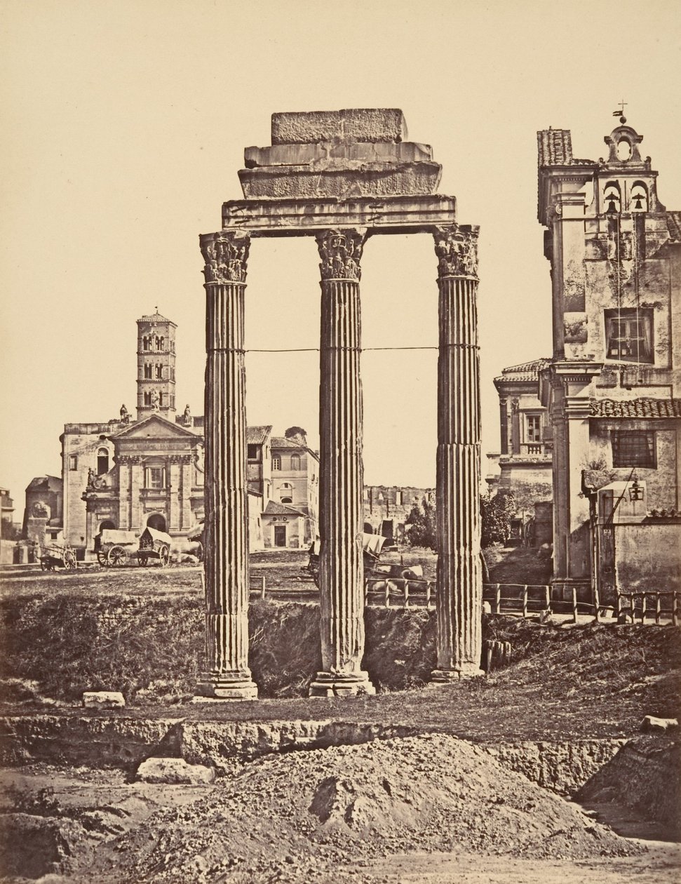 フォーラム遺跡、1848-52。 作： ウジェーヌ・コンスタント