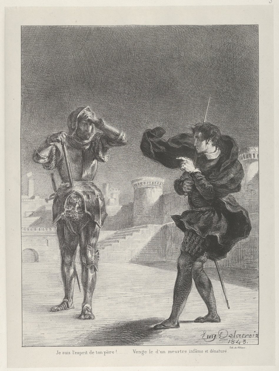 テラスの幽霊, 1843., 1843. 作： ウジェーヌ・ドラクロワ