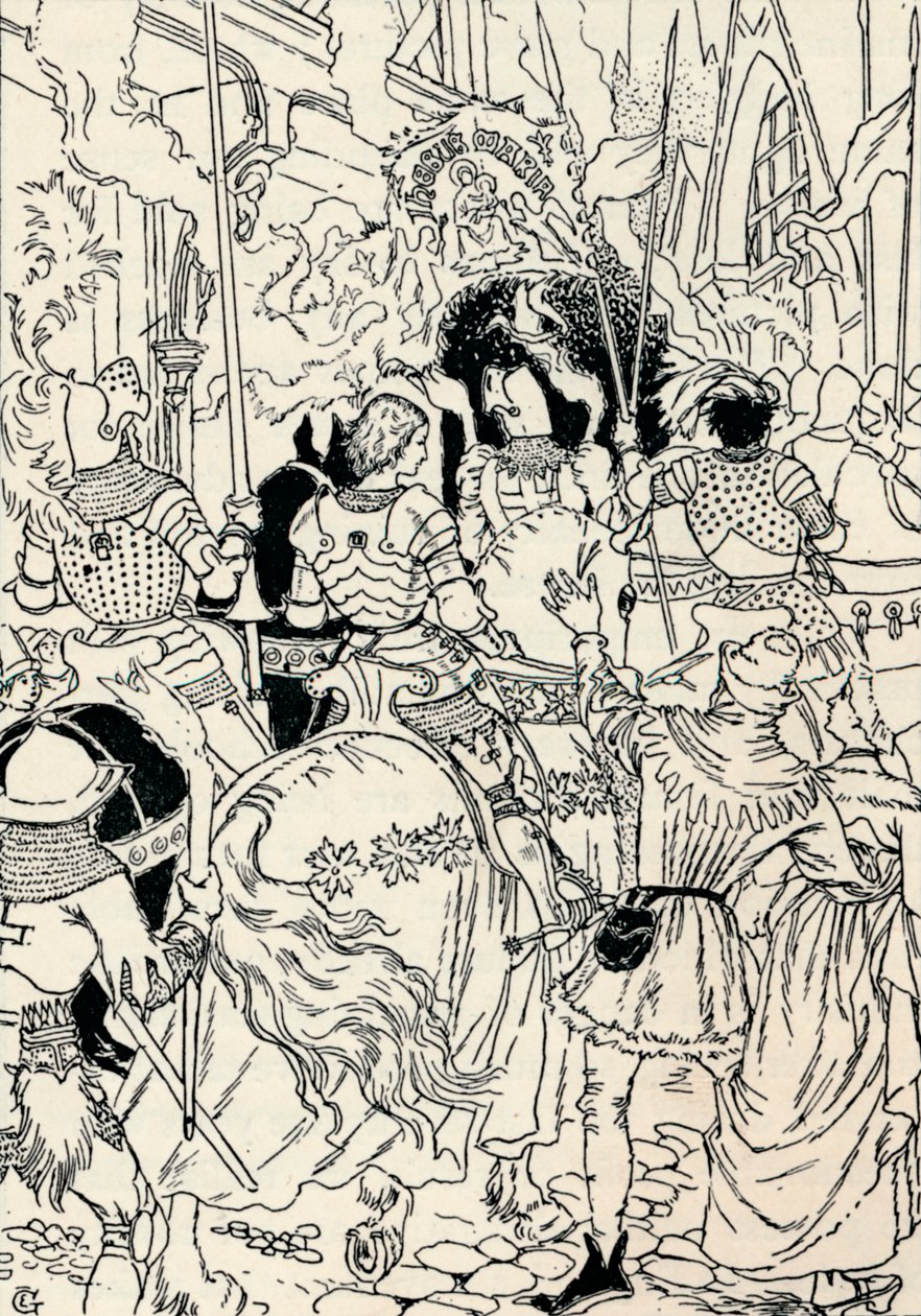 ジャンヌDArc、オーリンズ、c1895 作： ユージーン・グラセット