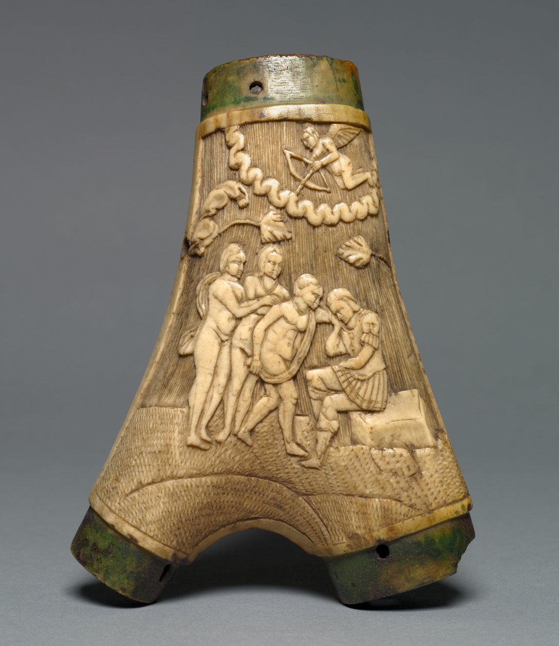 粉末フラスコ、c.1550-80 作： ヨーロピアンスクール