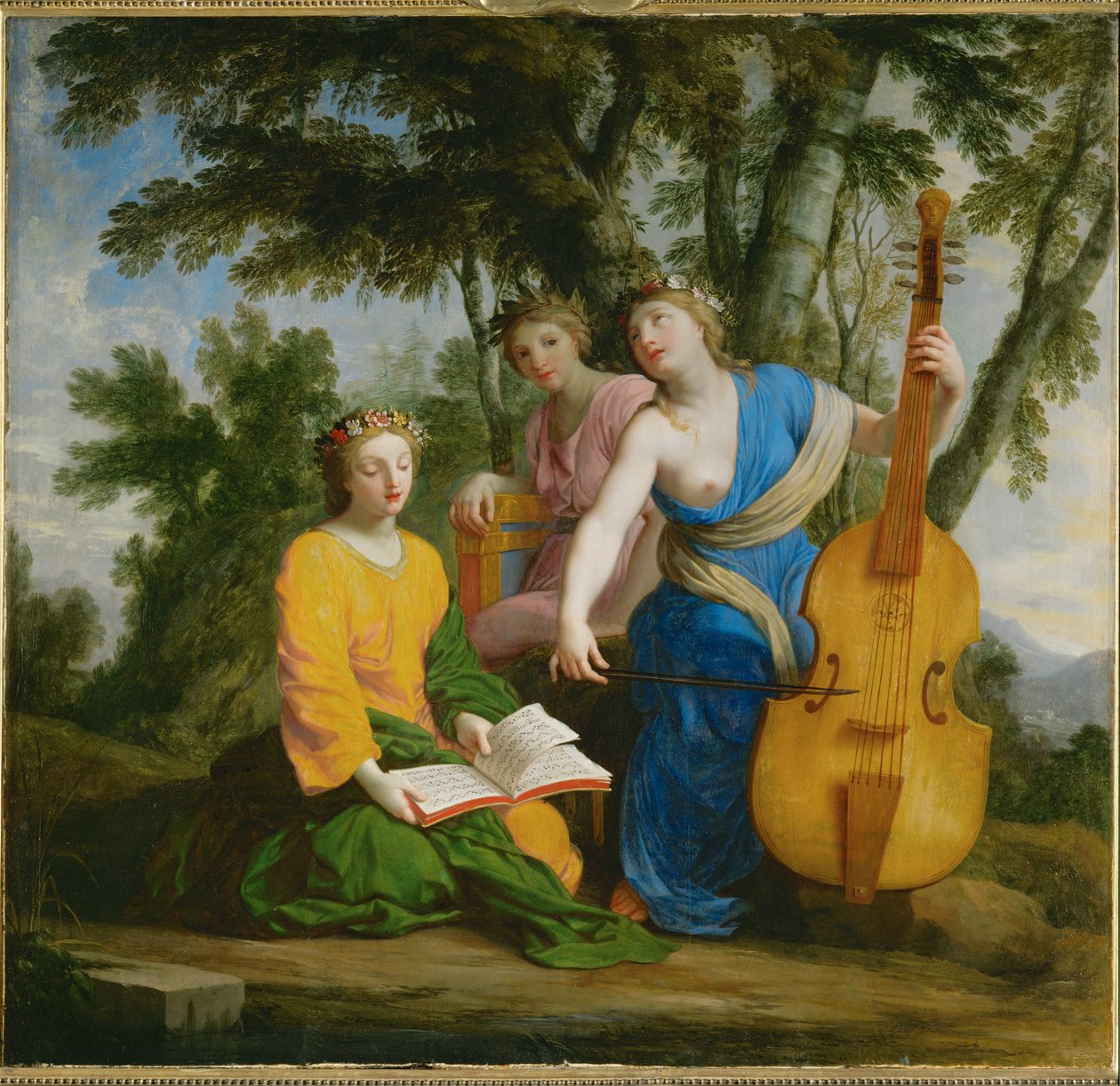 メルポメネ、エラト、ポリヒムニア...... 作： Eustache（スタジオ）Le Sueur