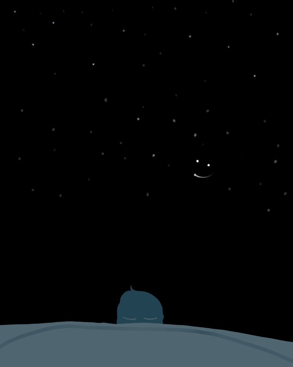 星の下で眠れ(デジタルアート) 作： エヴァン・スクラー