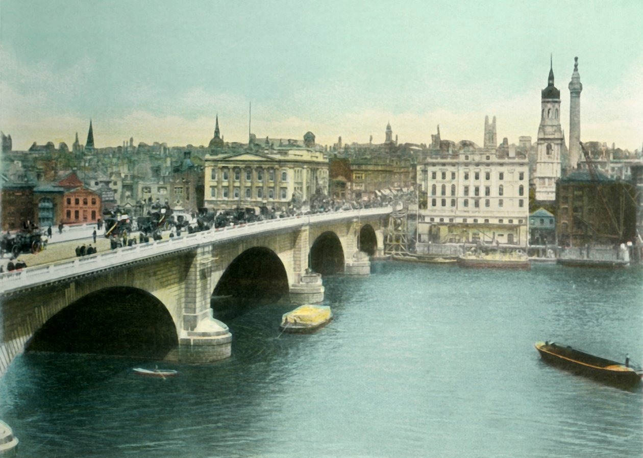 ロンドン橋、c1900年代。 作： エアーとスポッティスウッド