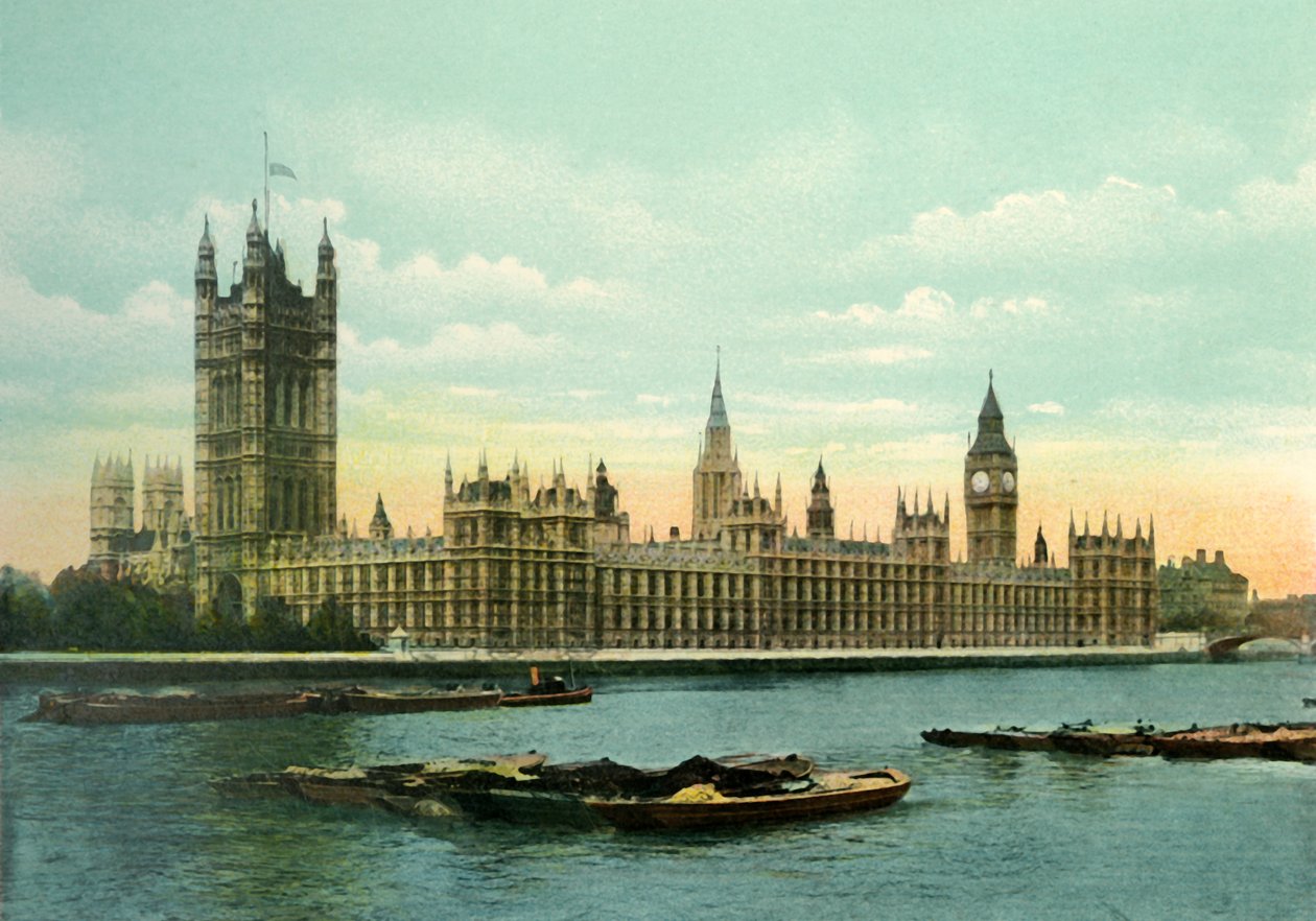 国会議事堂、c1900年代。 作： エアーとスポッティスウッド