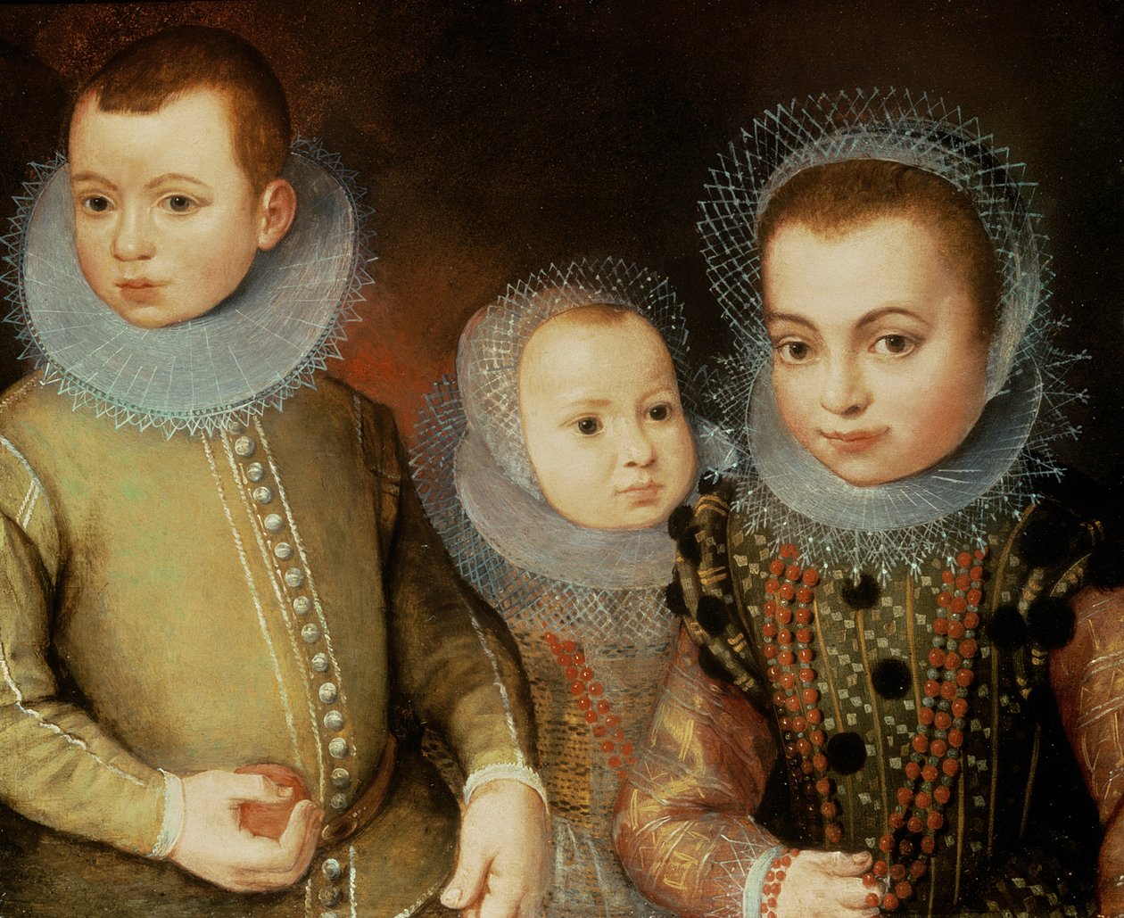 3つのチューダーの子供の肖像画 作： FF