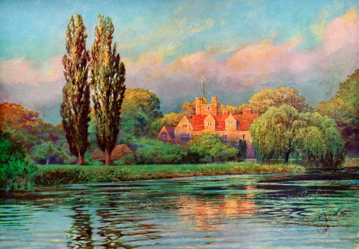 Bisham Abbey、バークシャー、1924-1926 作： FCバーリー