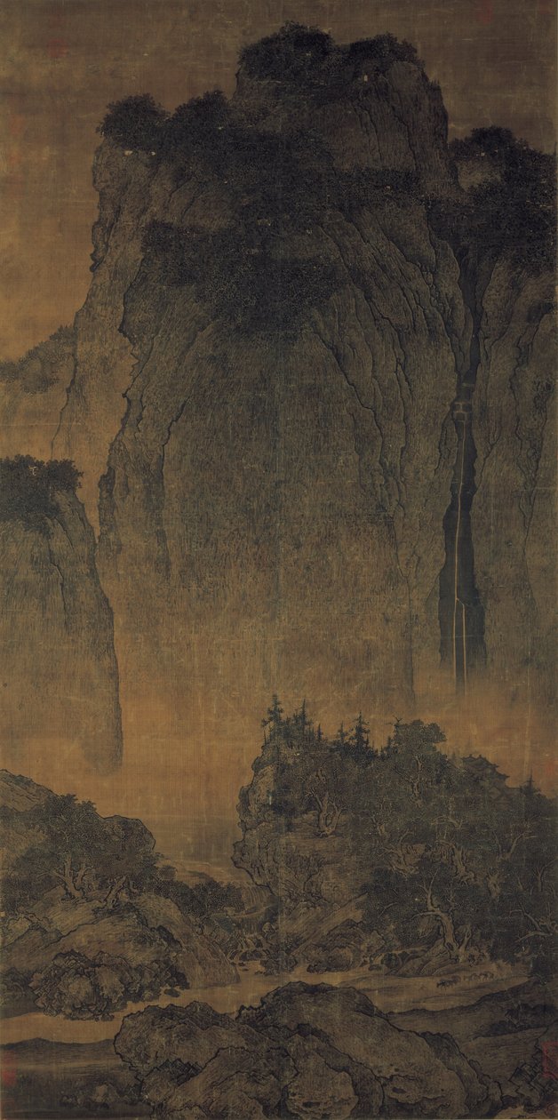 山と小川の間の旅行者 作： ファンクアン
