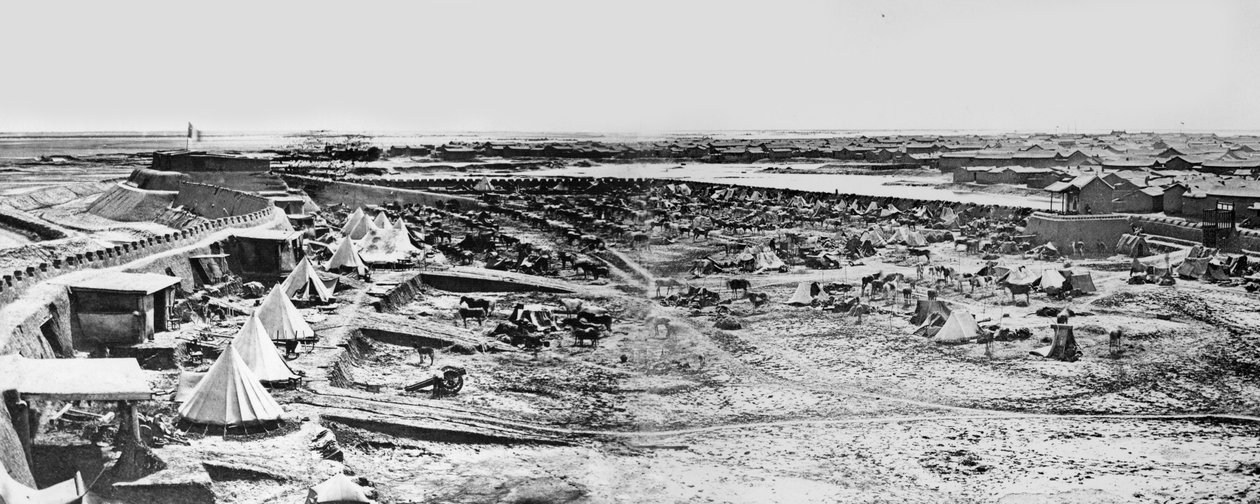 1860年、中国のタクフォートにあるイギリスの野営地 作： フェリーチェ・ベアト