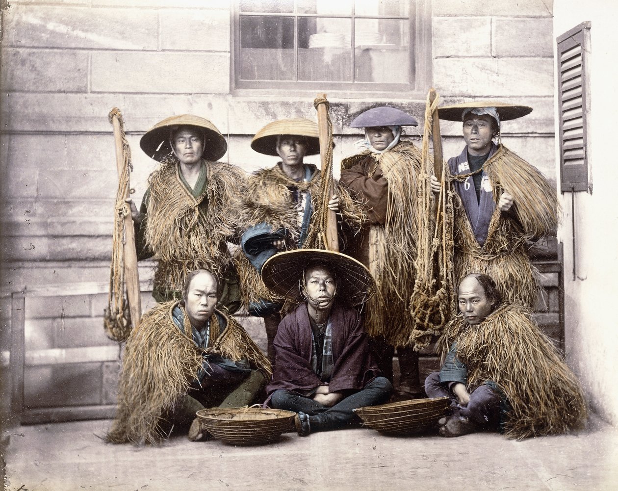 式典の服装の日本人ヤコニン、1868年頃 作： フェリーチェ・ベアト