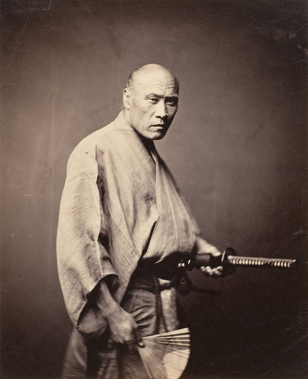 侍、 横浜、 １８６４ー６５。 作： フェリーチェ・ベアト
