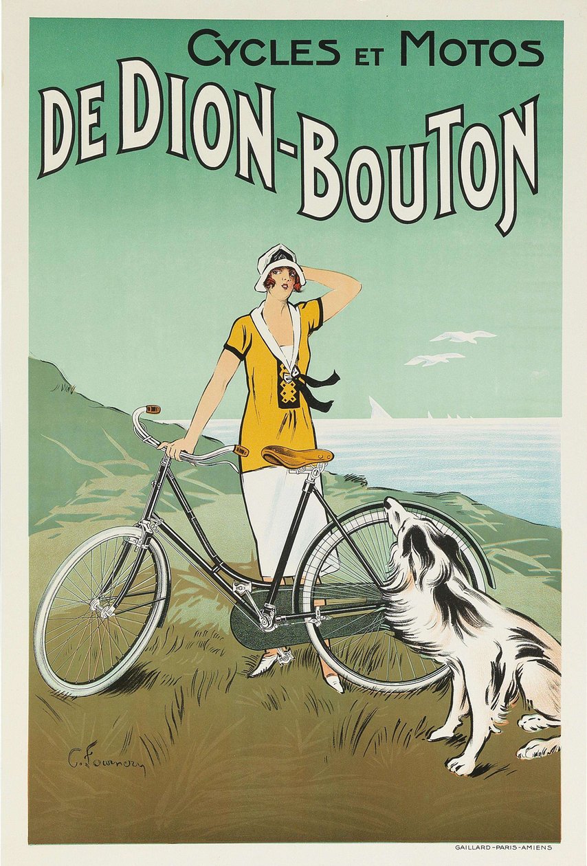 Dion-Bouton Cycles and Motorcycles、1920 年代。 作： フェリックス・フルネリー