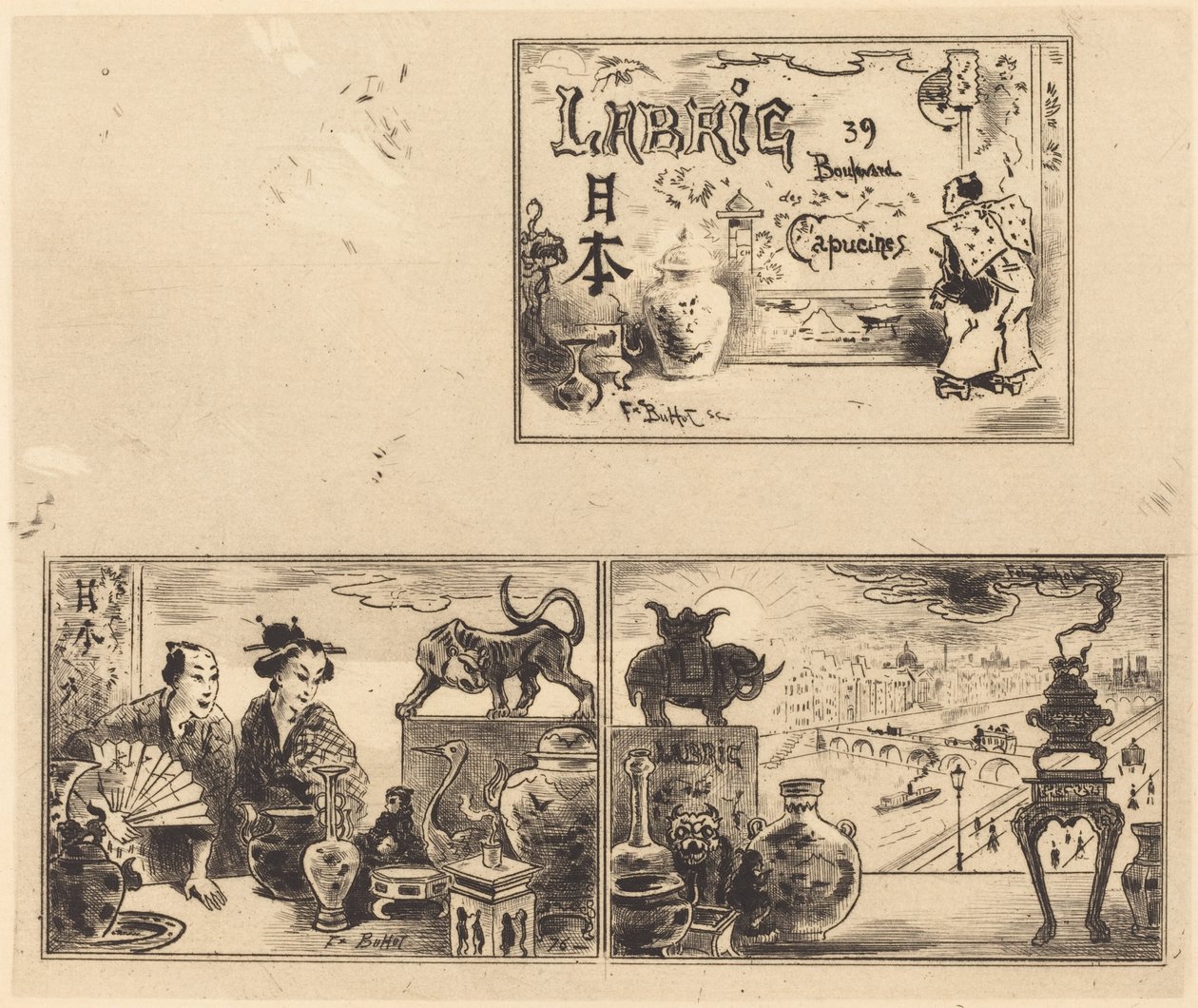 ラブリックの住所、1876年。 作： フェリックス・ヒレール・ブホ