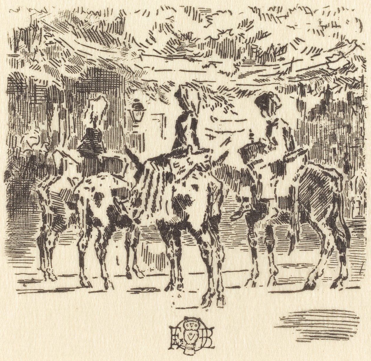 ルションの小さなロバ、1873年。 作： フェリックス・ヒレール・ブホ