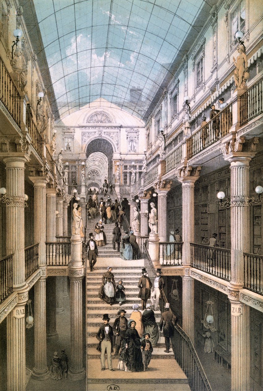 ナントのパッセージポメラエ、1843年 作： ベノイスト後のフェリックス