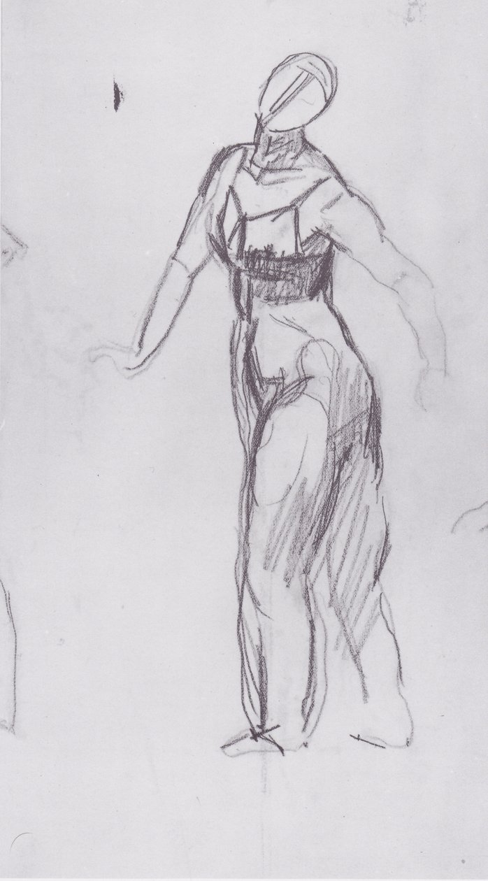 左に歩く女性 作： フェルディナンドホドラー