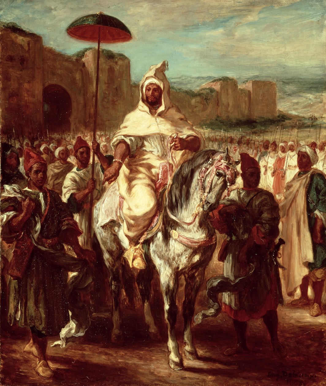 Abd Ar-Rahman、モロッコのスルタン、1845 作： フェルディナンド・ビクター・ユージン・ドラクロワ