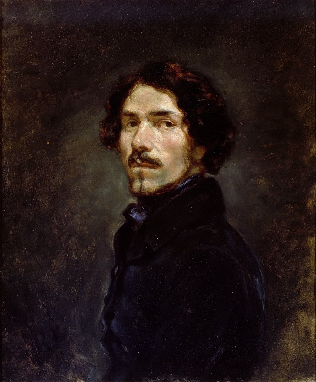 自画像、1842年（50061も参照） 作： フェルディナンド・ビクター・ユージン・ドラクロワ