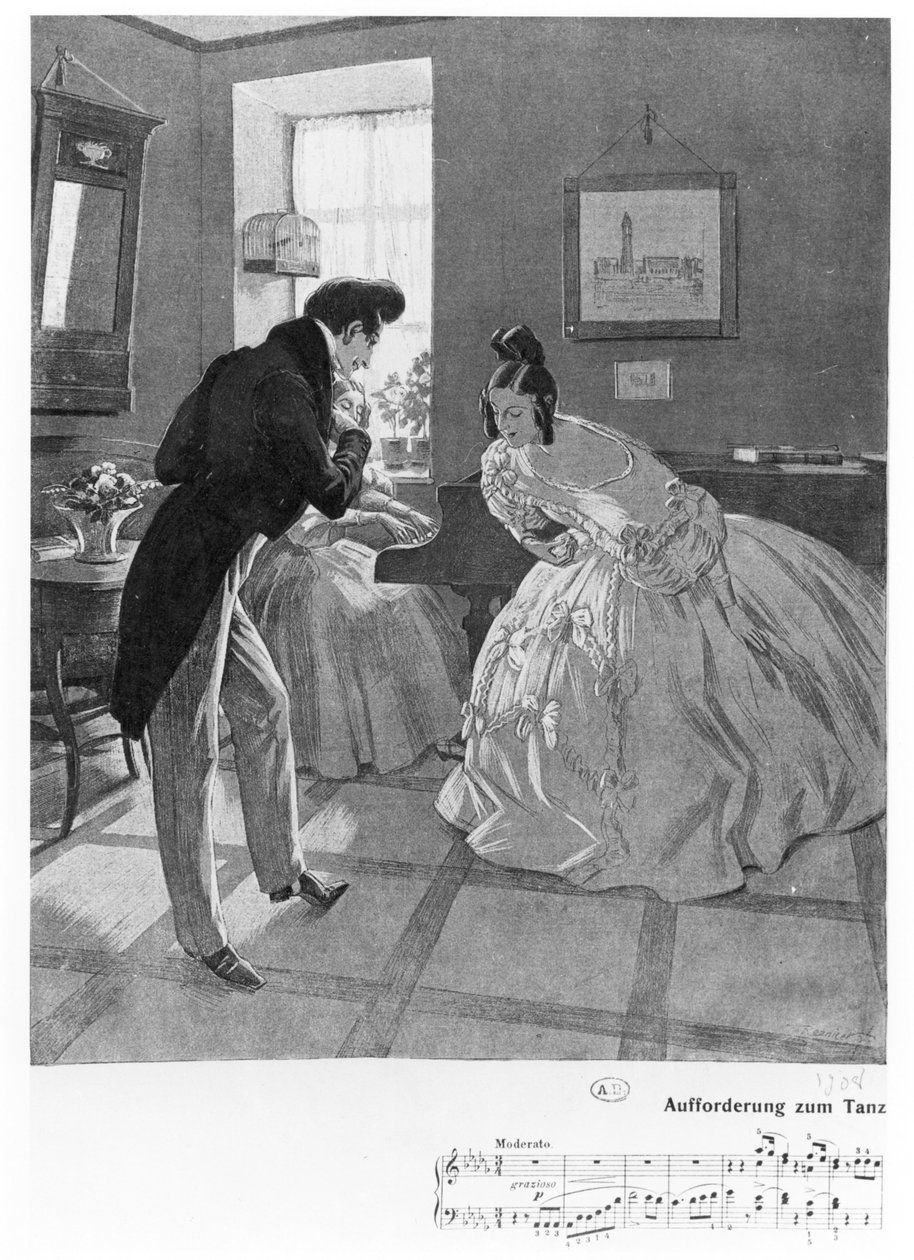 ダンスへの招待、1908 作： フェルディナンド・フォン・レズニチェク