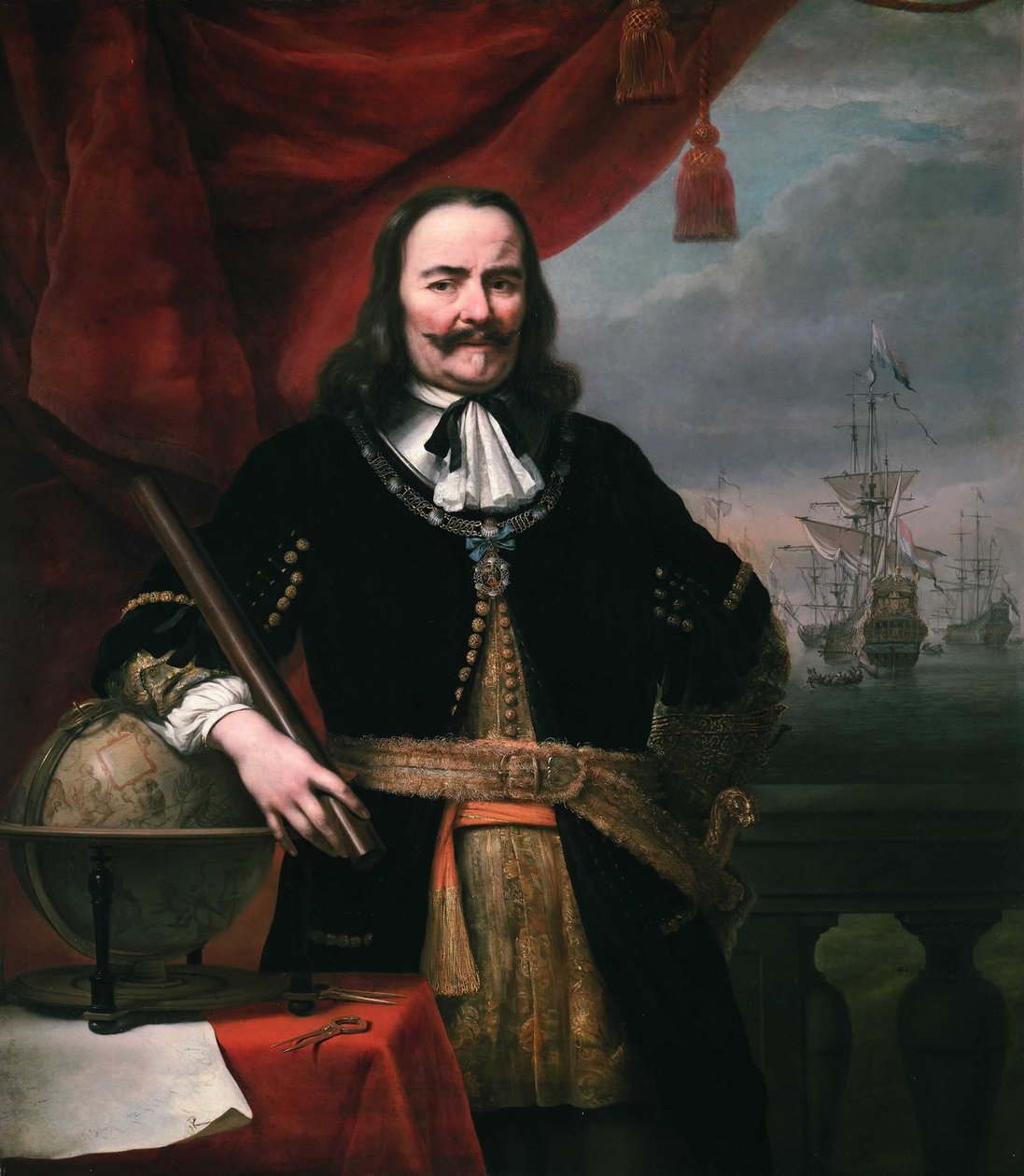 ミヒエル・ド・ルイター中将（1607-1676） 作： フェルディナンド・ボル