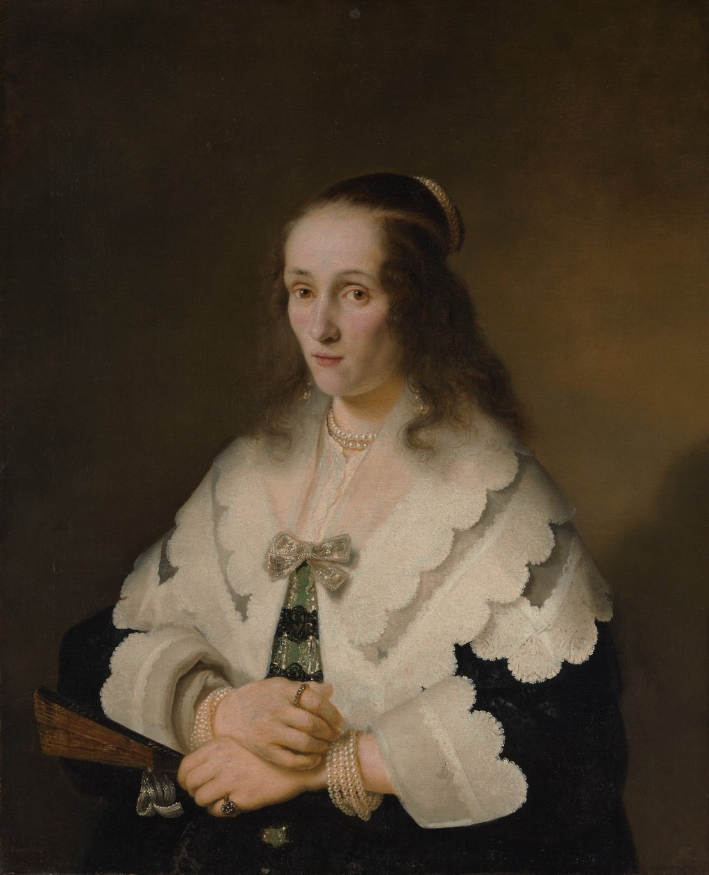 女性の肖像、1642年。 作： フェルディナンド・ボル