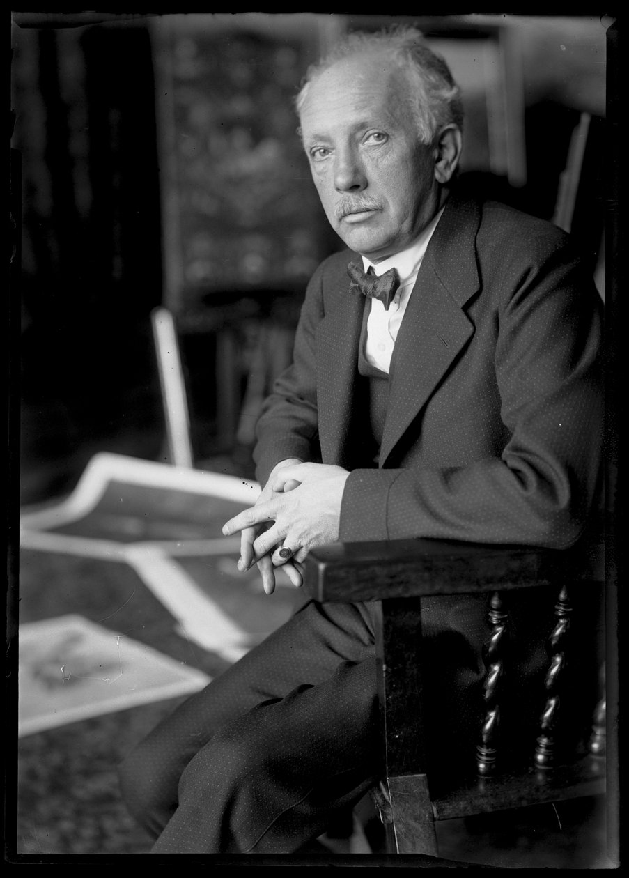 リヒャルト・シュトラウス（1864-1949）の写真 作： フェルディナンド・シュムッツァー