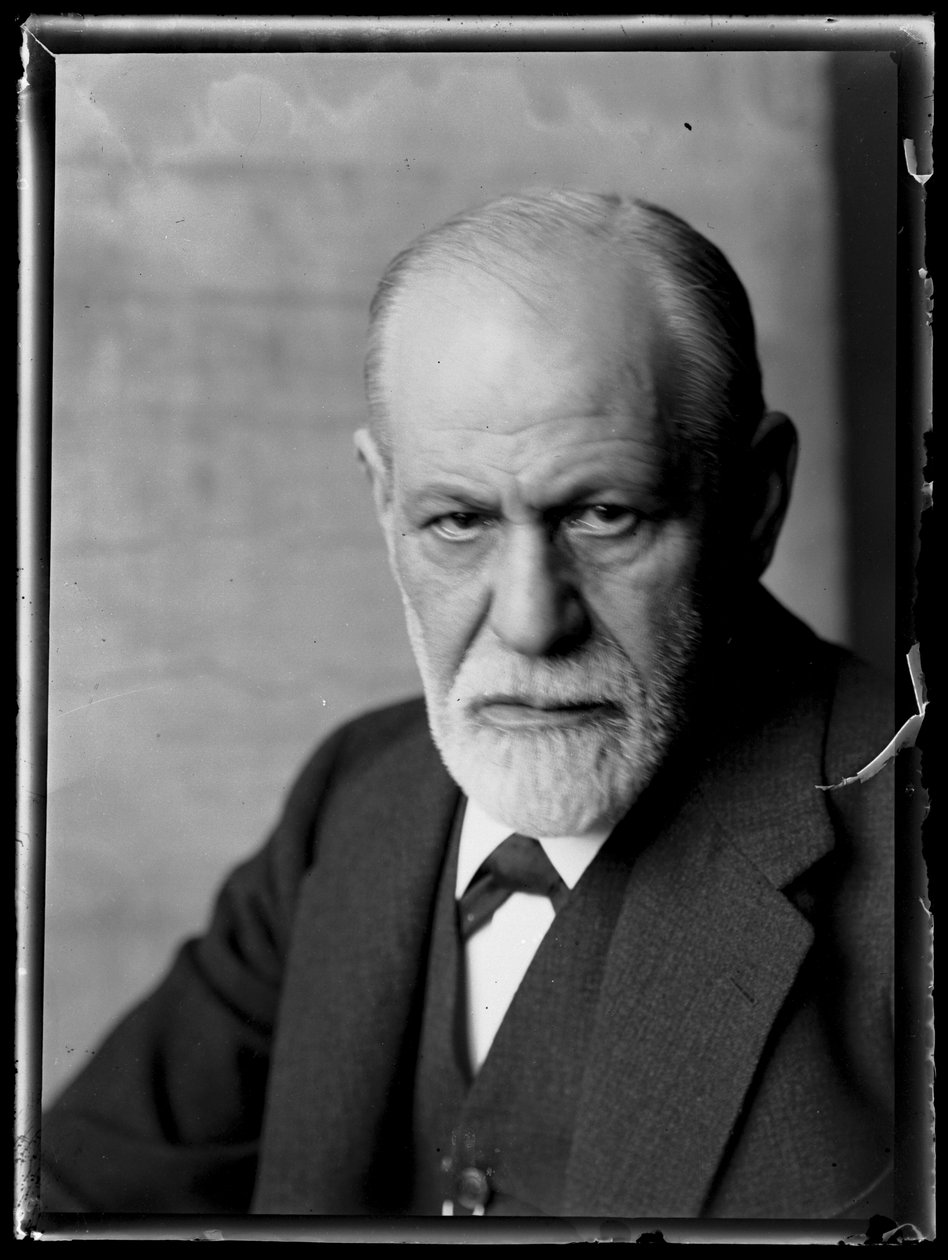 ジークムント・フロイト（1856-1939）の写真 作： フェルディナンド・シュムッツァー