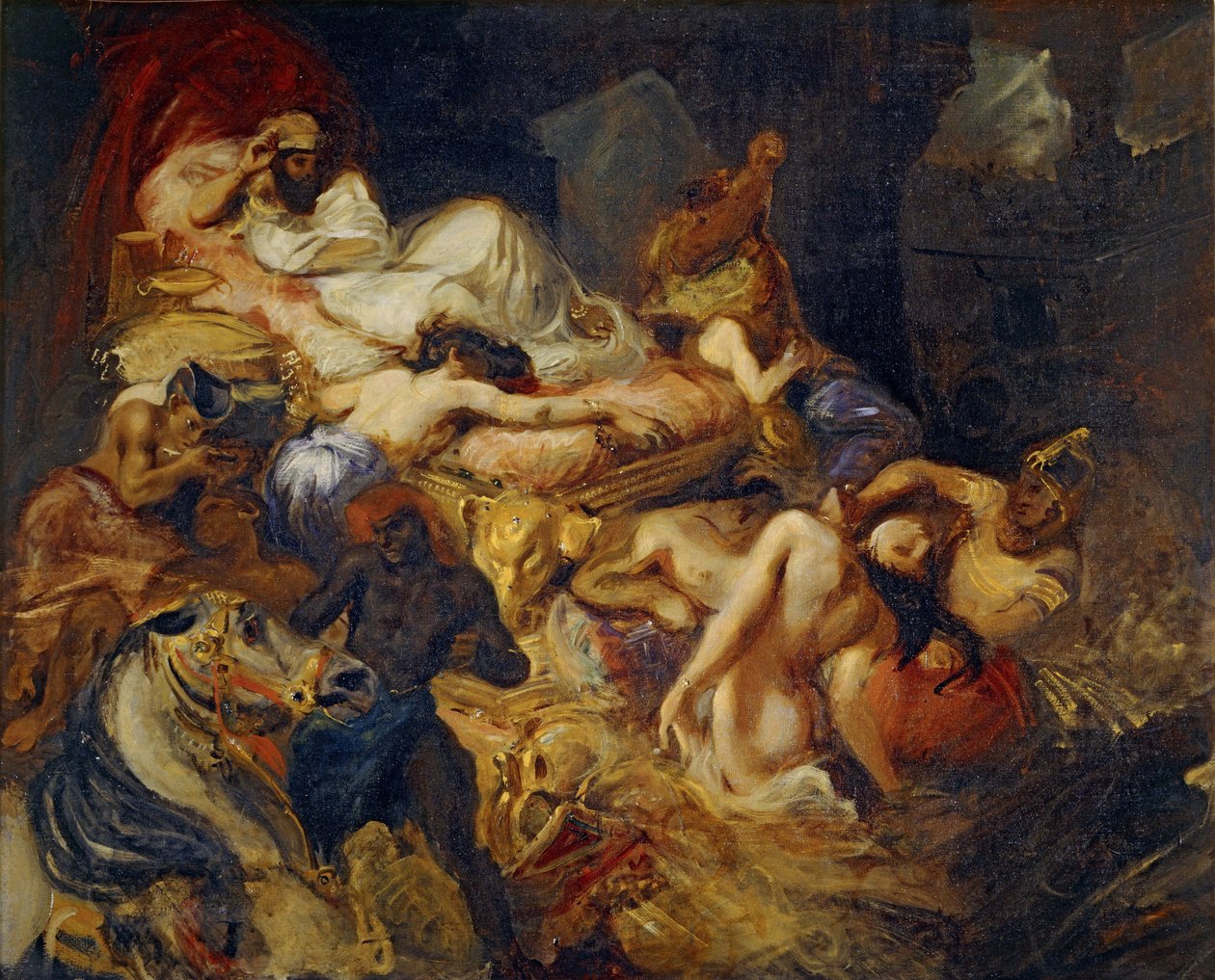 Sardanapalus Studiyの死 作： フェルディナンド・ビクター・ユージン・ドラクロワ