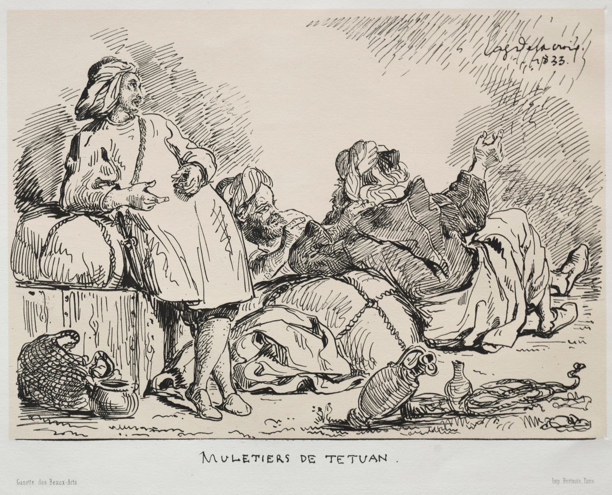 テトゥアンの子守唄、1833年。 作： フェルディナンド・ビクター・ユージン・ドラクロワ