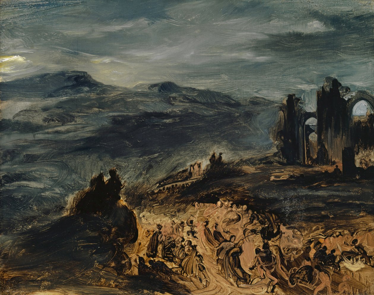 魔女の安息日、1831-33 作： フェルディナンド・ビクター・ユージン・ドラクロワ