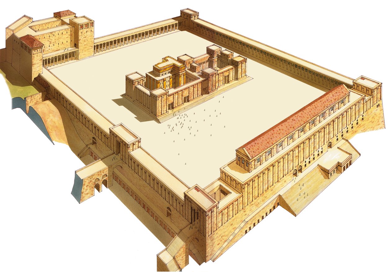 エルサレムの寺院。ヘロデ神殿 作： フェルナンド・アズナー・シナモール