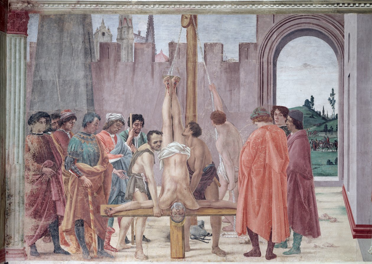 聖ペテロの十字架刑、1484-85年（復元後） 作： フィリッピーノリッピ