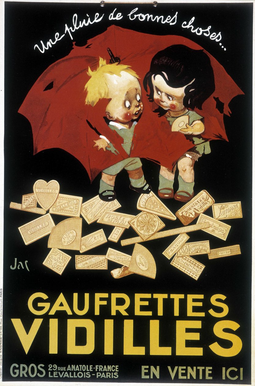 ウェーハVidillesのフランスでの広告（ポスター 作： フィルマン・ブイセ
