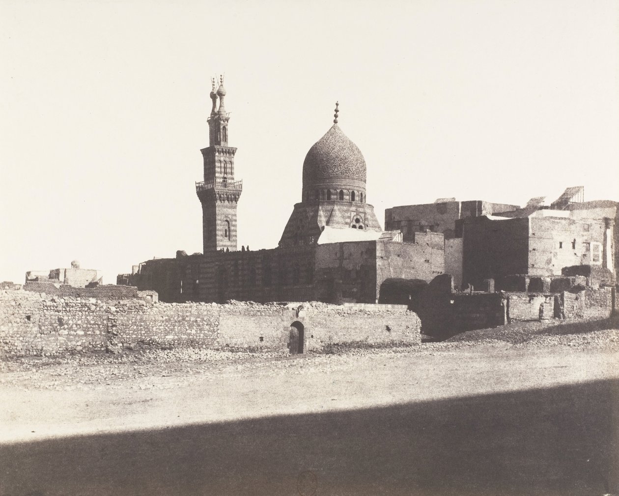 Le Kaire、Nâcéryeh Mosque、1851-52 年、1853-54 年に印刷。 作： フェリックス・テイナード