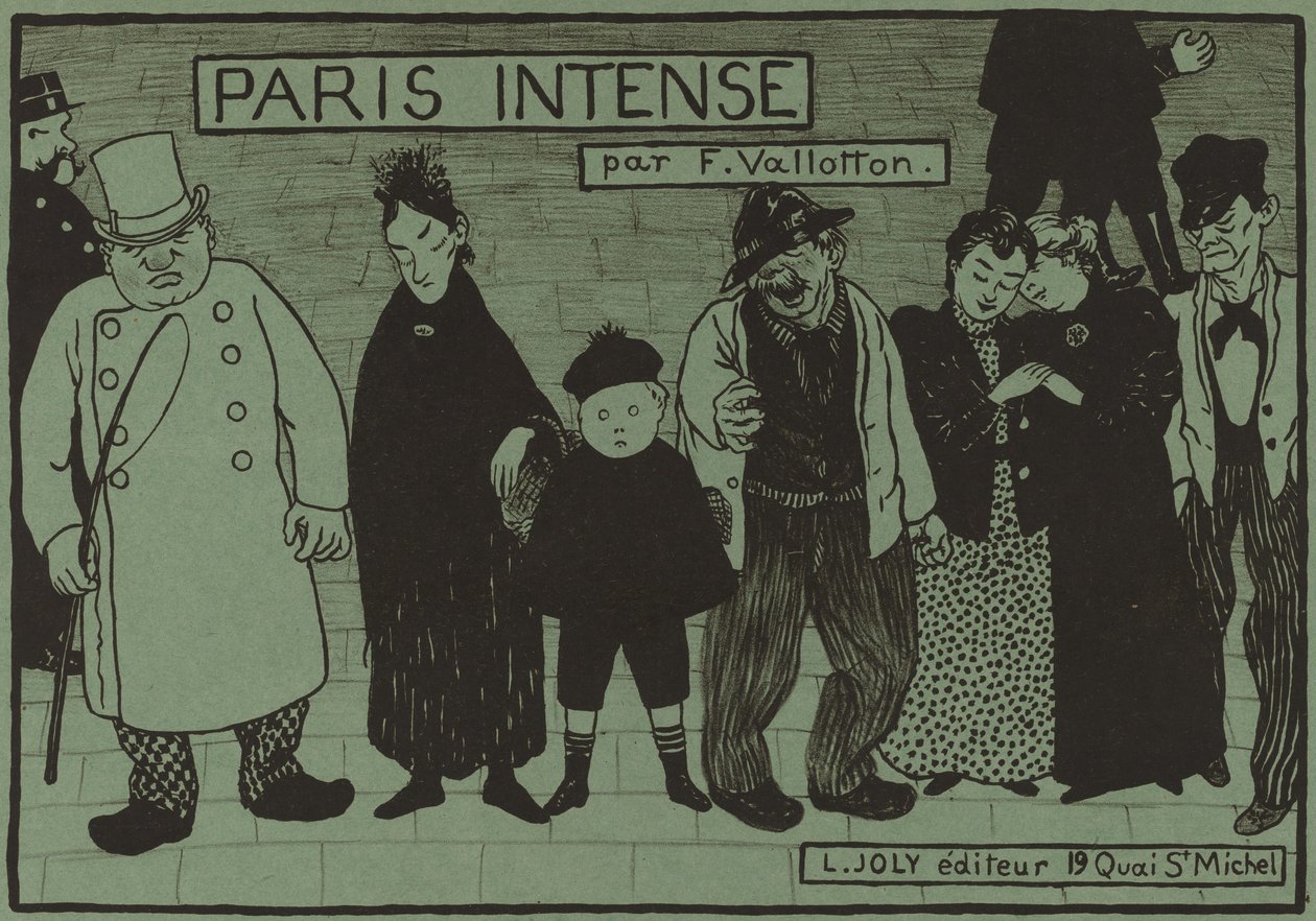 Paris Intense のアルバム カバー、1894 年。 作： フェリックス・ヴァロットン