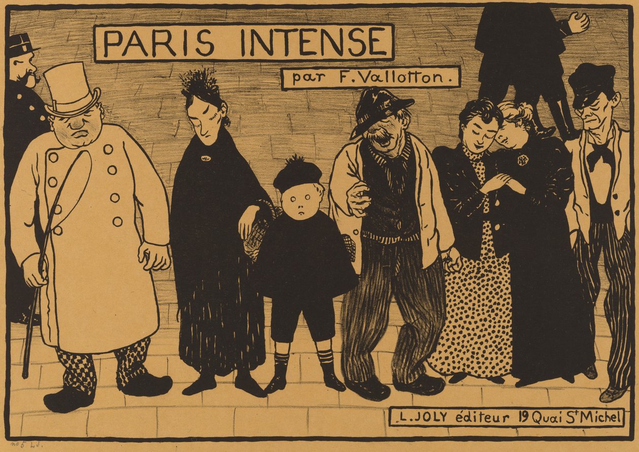 パリ・インテンスの口絵、1894年。 作： フェリックス・ヴァロットン