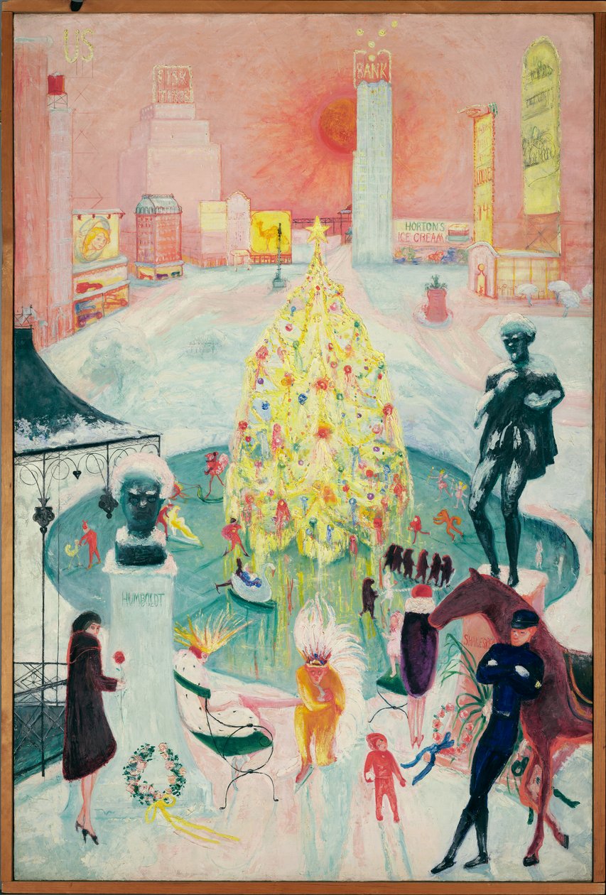 クリスマス、1930～40年頃（キャンバスに油彩） 作： フロリン・ステットハイマー