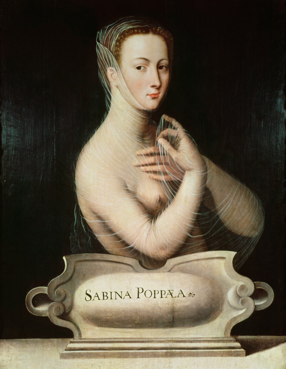 Sabina Poppaea、1570年頃 作： フォンテーヌブロー学校
