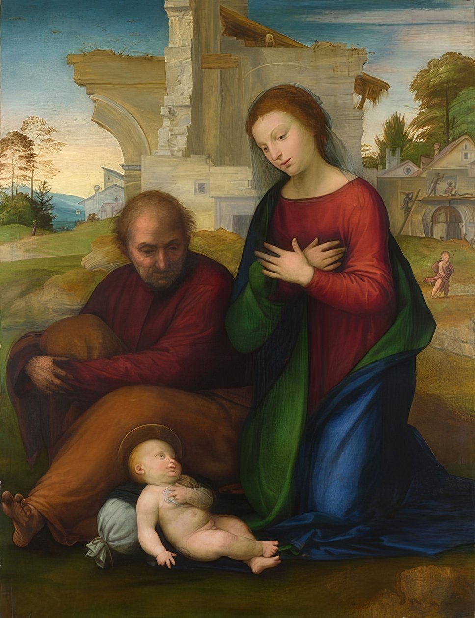 キリストの子供の崇拝。 1511より前 作： フラ・バルトロメオ