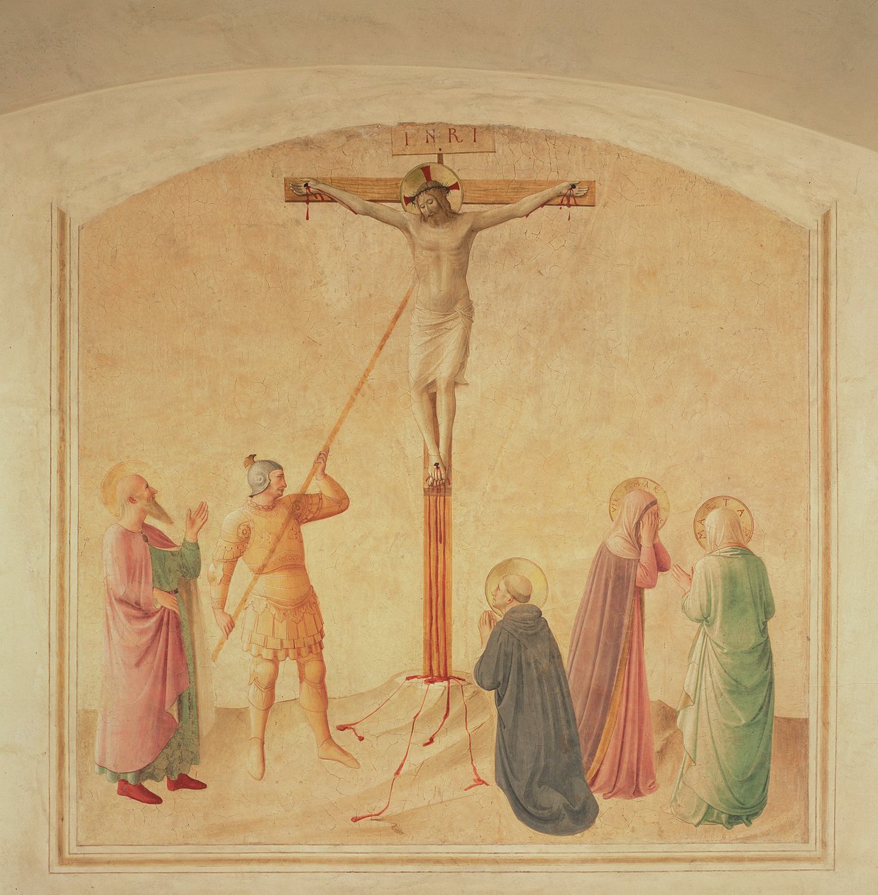 はりつけ、ランスホルダー、c.1438-45 作： フラアンジェリコ