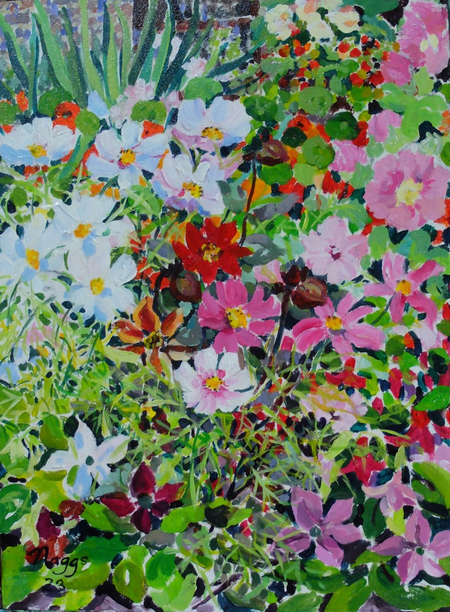 Summer Profusion, 2022（キャンバスにアクリル絵具） 作： フランシス・ナッグス