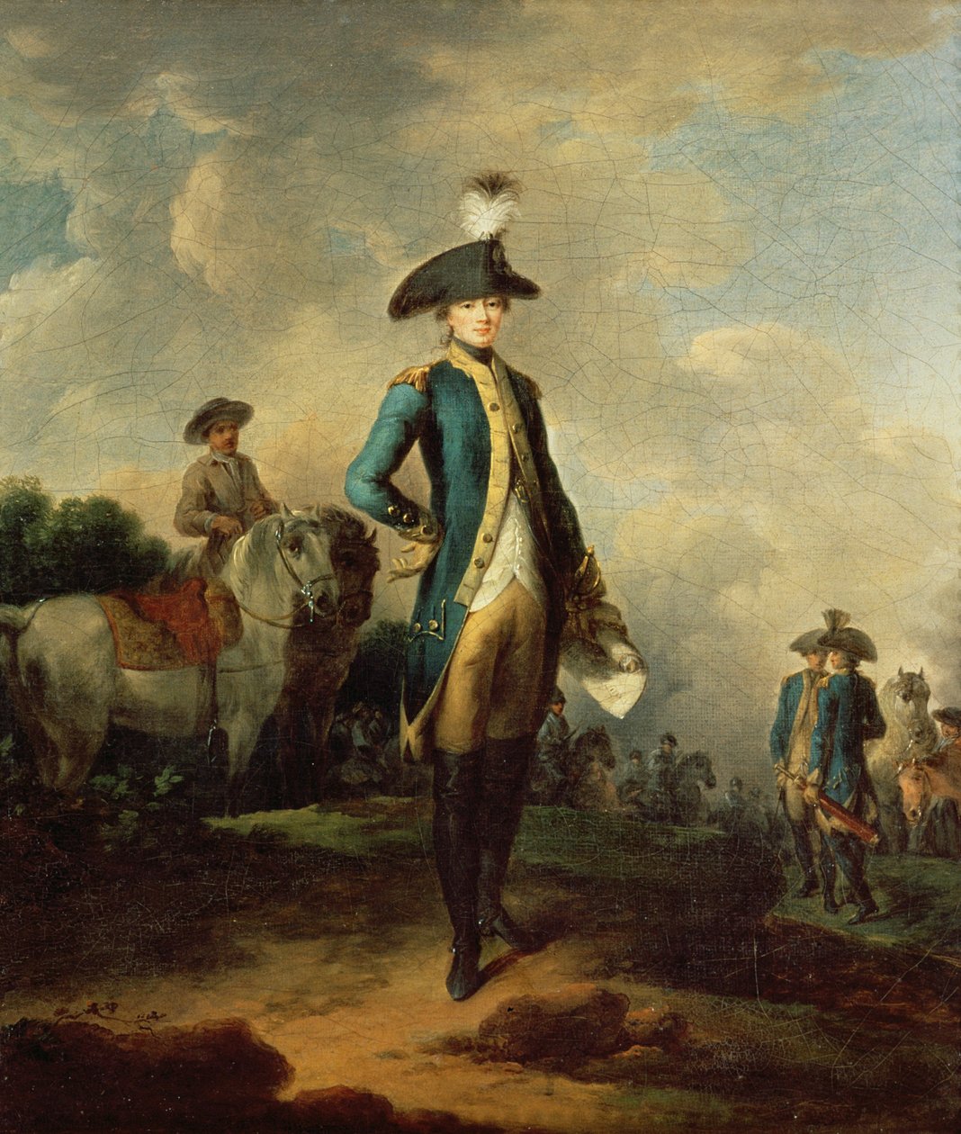 ラファイエット侯爵（1757-1834）、1781-85年頃 作： フランチェスコ・ジュゼッペ・カサノバ